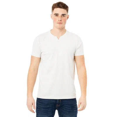 X-ray Men's Split Neck T-shirt In White