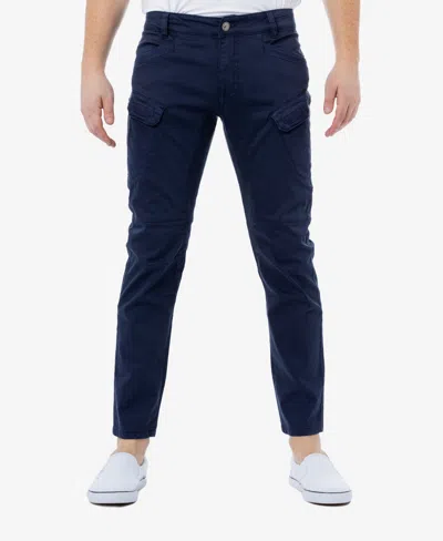 X-ray Men's Stretch Twill Cargo Pants In Navy