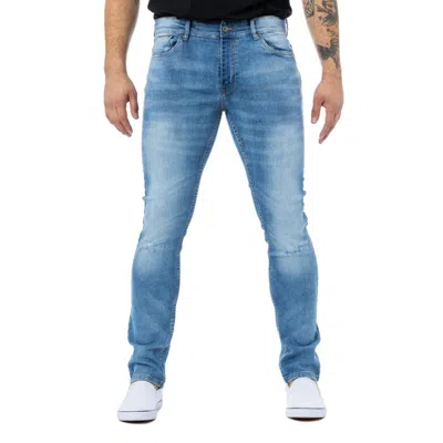 X-ray Men's Superflex Slim Fit Wash Denim Jeans In Blue