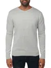 X-ray Men's Textured V Neck Sweater In Off White