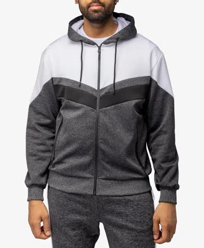 X-ray Men's Track Hoodie In Heather Charcoal