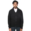 X-ray Men's V-neck & Shawl Collar Cable Knit Button Down Cardigan Sweater In Black