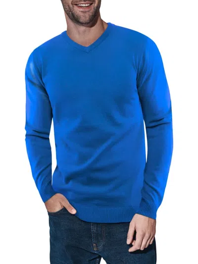 X-ray Men's V Neck Sweater In Royal Blue