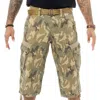 X-ray Belted Cotton Twill Cargo Shorts In Desert Camo