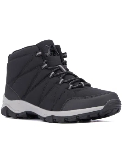 X-ray Mens Lace Up Outdoor Hiking Boots In Black