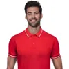 X-ray Men's Basic Short Sleeve Rib Polo Shirt In Fiery Red