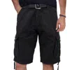 X-ray Mens Tactical Bermuda Cargo Shorts Camo And Solid Colors 12.5" Inseam Knee Length Classic Fit Multi In Black