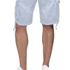 X-ray Mens Tactical Bermuda Cargo Shorts Camo And Solid Colors 12.5" Inseam Knee Length Classic Fit Multi In White