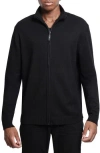 X-ray Xray Mock Neck Full Zip Sweater In Black