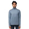 X-ray Mock Neck Pullover Sweater In Blue