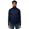 X-ray Mock Neck Pullover Sweater In Blue