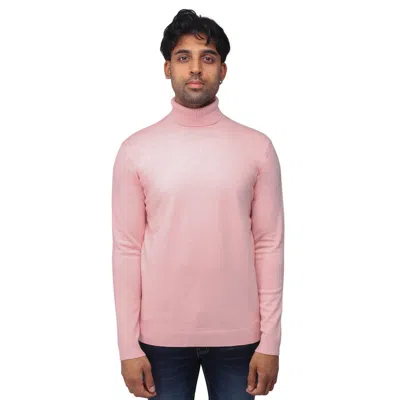 X-ray Mock Neck Pullover Sweater In Pink