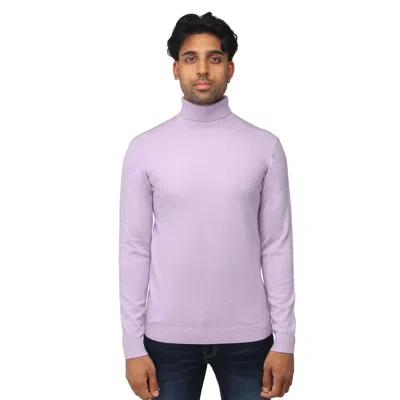 X-ray Mock Neck Pullover Sweater In Purple