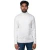 X-ray Mock Neck Pullover Sweater In White