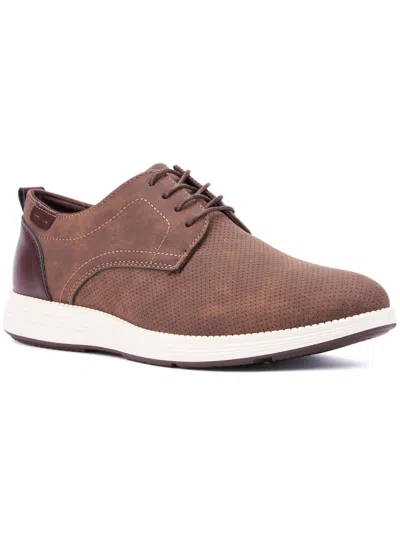 X-ray Noma Mens Lace-up Padded Insole Oxfords In Brown
