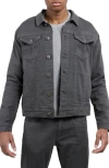 X-ray Xray Saddle Stitch Denim Jacket In Gray