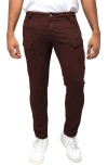 X-ray Slim Cargo Pants In Chocolate