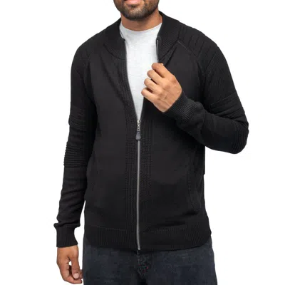 X-ray Slim Fit Full-zip Sweater Jacket In Black