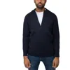 X-ray Slim Fit Mock Neck Quarter Zip Pullover Men In Blue