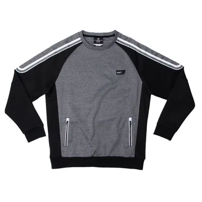 X-ray Sport Men's Crewneck Sweater In Black,heather Gray