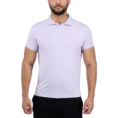 X-ray Xray Stretch Cotton Rib Polo In True Lavender