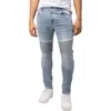 X-ray Xray Stretch Moto Skinny Jeans In Light Blue