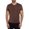 X-ray Xray V-neck Flex T-shirt In Dusty Chocolate