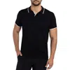 X-ray Xray V-neck Polo Sweater In Black