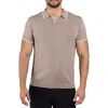 X-ray Xray V-neck Polo Sweater In Taupe