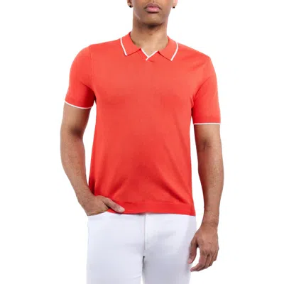 X-ray Xray V-neck Polo Sweater In Orange
