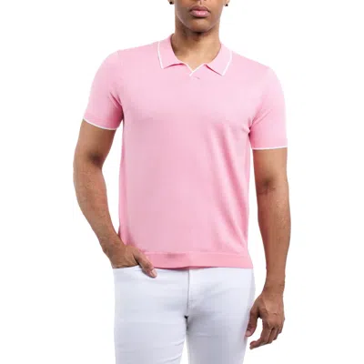 X-ray Xray V-neck Polo Sweater In Pink