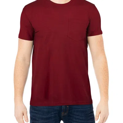 X-ray X Ray Men's Basic V-notch Neck Short Sleeve Split Neck T-shirt In Red