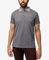 X-ray Men's Short Sleeve Pieced Pique Tipped Polo In Black