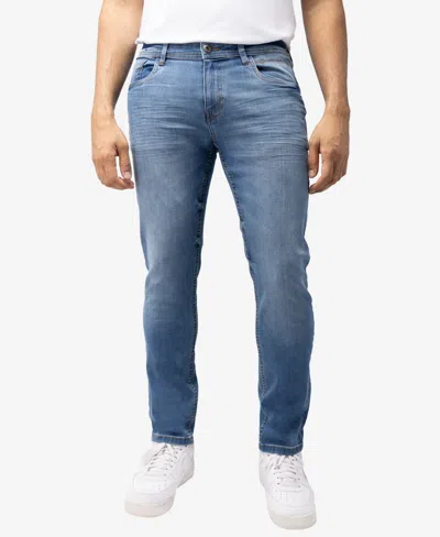 X-ray Men's Slim Fit Denim Jeans In Light Blue