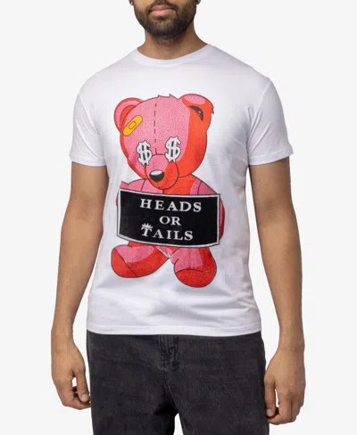 X-ray Men's Stone Tee Red Teddy Cash Bear In White