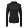 Xrt Women's Black Elevate Long Sleeve Zip Front Top In Black