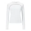 Xrt Women's Finish White Long Sleeve Performance Top In White