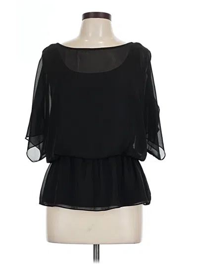 Pre-owned Xscape 3/4 Sleeve T-shirt In Black