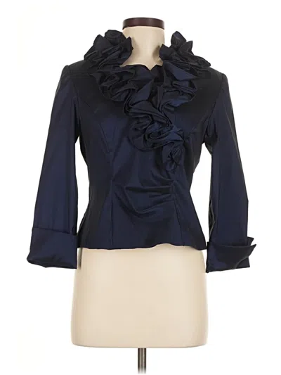 Pre-owned Xscape 3/4 Sleeve T-shirt In Blue