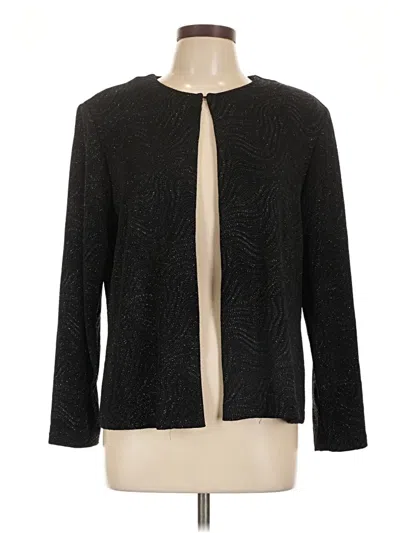 Pre-owned Xscape Cardigan Sweater In Black