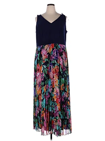 Pre-owned Xscape Casual Dress In Blue
