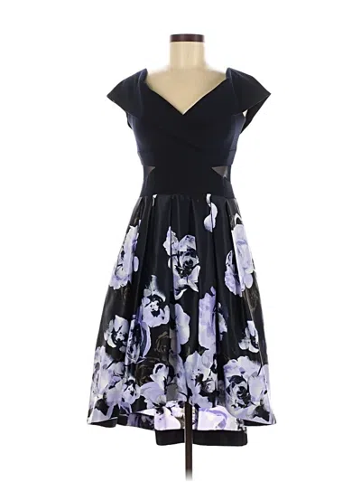 Pre-owned Xscape Cocktail Dress In Black