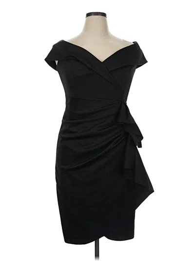 Pre-owned Xscape Cocktail Dress In Black