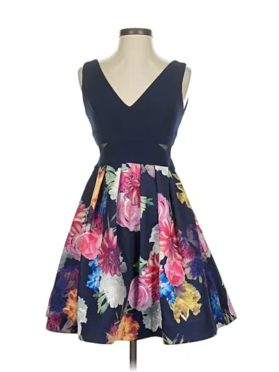 Pre-owned Xscape Cocktail Dress In Blue