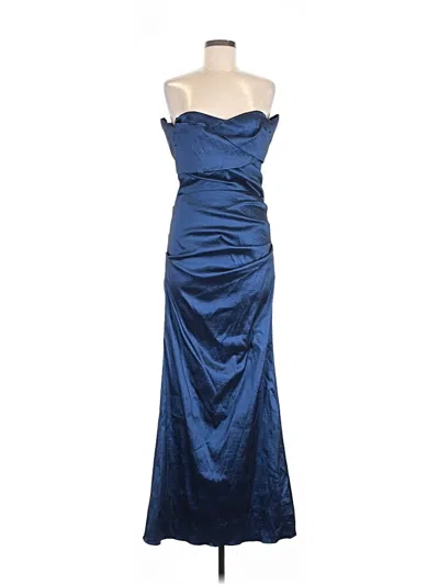 Pre-owned Xscape Cocktail Dress In Blue
