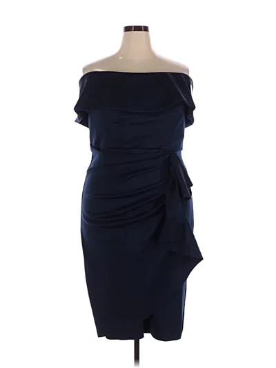 Pre-owned Xscape Cocktail Dress In Blue