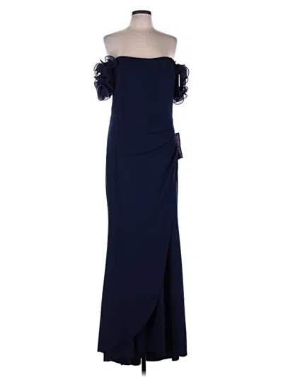 Pre-owned Xscape Cocktail Dress In Blue