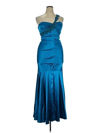 Pre-owned Xscape Cocktail Dress In Blue
