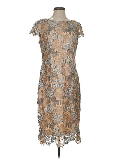 Pre-owned Xscape Cocktail Dress In Brown