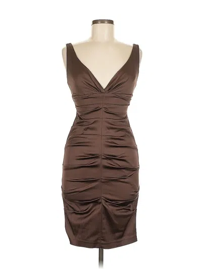 Pre-owned Xscape Cocktail Dress In Brown